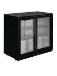 Koelkast glazen deur - 198 Liter - Zwart - 2 deurs - H 85 x 90 x 52 CM - 230 V - Polar - GL010 GL010 €579.99 Koelkasten met glazen deur