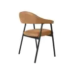 Stoel - Amalia - Micro Suede - Cognac - G-Line 169498 €89.95 Metaal stoelen