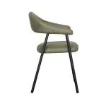 Stoel - Amalia - Micro Suede - Mosgroen - G-Line 169496 €89.95 Metaal stoelen