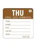 Daglabels - Afneembaar - Donderdag - 500 stuks - H 4.9 x 6 CM - Vogue - L069