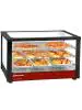 Warmhoudvitrine - 3 Niveaus - H 48 x 78 x 49 CM - Zwart - Diamond - HSD3-B2
