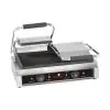 Contactgrill Duettocompact - H 19.3 x 56.6 x 32 CM - 28 KG - 220-240 V - 3600 W - Gietijzer - Geribbeld / Glad - +50°C / +300°C - Caterchef - 688420