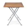 Terrastafel - Hout - Gietijzer - H 76.5 x B 60 x D 60 CM - G-Line