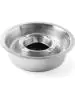 Asbak met onderbak - Ø 14 cm - RVS - Hendi - 440605