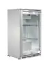 Koelkast - 102 Liter - 1-Deurs - Glazen Deur - Geforceerd - RVS - Husky