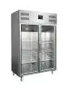 Koelkast - 1173 Liter - 2-Deurs - Glazen Deur - Geforceerd - RVS - Saro