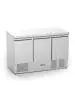 Koelwerkbank - 3-Deurs - 368 Liter - RVS - 230V - H 88 x B 136.5 x D 70 CM - G-Line