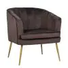 Fauteuil Relax - Antraciet - Velvet - B 75 CM - G-Line