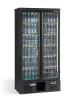 Koelkast - 500 Liter - 2-Deurs - Glazen Deur - Geforceerd - Zwart - Gamko