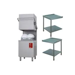 Vaatwasser - Doorschuiver - Break tank - Mand 50 x 50 CM - 2 afvoertafels - Diamond - D26/6B/A