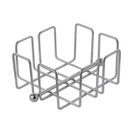 Servet Standaard - H 6.5 x 14 x 14 CM - 0.223 KG - Verchroomd - 130175