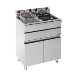 Friteuse - H 90 x 62 x 58 CM - 40 KG - 220 - 240 - Zonder - Stekker V - 3450 W - RVS - 9 Liter - Elektrisch - Stilfer - 527309
