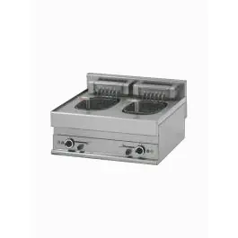 Friteuse - 2 x 10 Liter - Elektrisch - Aftapkraan - Tafelmodel - Diamond - E65/F20-7T