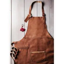 Schort - Leder - Cognac - Vedgla - VEDGLA-COGNAC