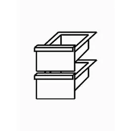 Lade Onderstel - 2 Stuks - N65/BA4 - Diamond - N65/2TR4