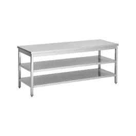 RVS Werktafel - Dubbel Onderschap