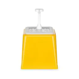 Sausdispenser - Met Pomp - 2.5 Liter - Geel - H 32.7 x 21 x 22.4 CM - Hendi - 203538