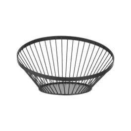Fruitkorf - H 13 CM - Mat zwart - Hendi - 427088