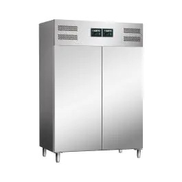 Koel- & Vriescombinatie - Circulatieventilator - Digitale Temperatuurregeling - RVS - 2x537 Liter - 230V - H 201 x B 134 x D 84.5 CM - Saro - 323-1225