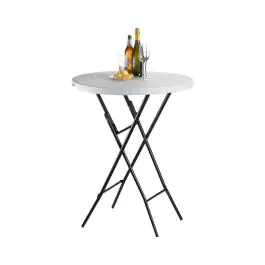 Sta-Tafel - Gepoedercoat Staal - H 110 x B 80 x D 80 CM - Saro - 335-1025
