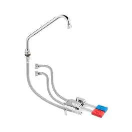 Kraan - Voetpedaal - Koud & Warm Water - H 25 x B 10.8 x D 30 CM - Saro - 457-1025
