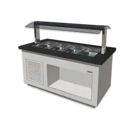 Warm buffet - Wit - 230V - H 135 x B 170 x D 88 CM - Saro - 366-2105