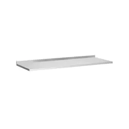 RVS Werkblad - H 4 CM - Vlakke onderlijming - Opstaande Rand Blok 5 CM