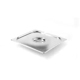 Gastronormdeksel - 1/6 GN - RVS - Lepeluitsparing - Kitchen Line - Hendi - 806968