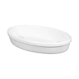 Gratineerschaal - Ovaal - Wit - L 22 x B 14 CM - Saturnia