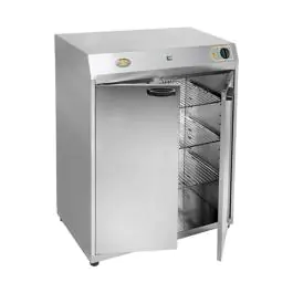 Warmhoudkast - H 92.5 x 80 x 46 CM - 45 KG - 220 - 240 V - 3000 W - RVS - +0°C / +130°C - Roller Grill - 304085