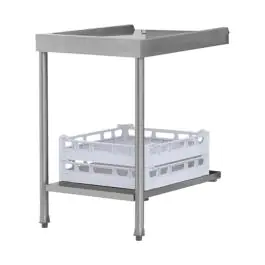 Aan/Afvoer Tafel - H 85 x 70 x 57.5 CM - 13 KG - RVS - 570110