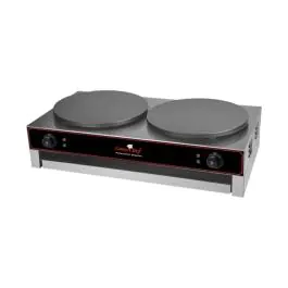 Crêpe Bakapparaat - H 24 x 86.2 x 51 CM - 42 KG - Ø40 CM - 220-240 V - 6000 W - Gietijzer - +0°C / +300°C - Caterchef - 688084