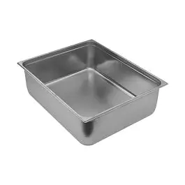 Gastronormbak - 2/1 GN - 30 Liter - H 10 x 65 x 53 CM - RVS - Caterchef - 953213