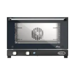 Heteluchtoven - H 40.2 x 60 x 58.7 CM - 24.5 KG - 220 - 240 V - 2700 W - RVS - +80°C / +260°C - Unox - 596062