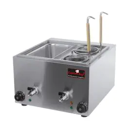 Pasta-Kookapparaat - H 31 x 42.2 x 51 CM - 9.4 KG - 220 - 240 V - 3000 W - RVS - 8.8 Liter - +30°C / +100°C - Caterchef - 688240
