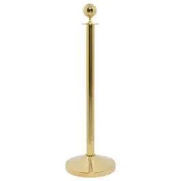 Afzetpaal - Ronde Kop - Goud - RVS - H 100 CM x Ø50 - Securit