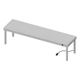 RVS Etagere - Verwarmd - 1 Niveau - Volledig gelast - 230 V