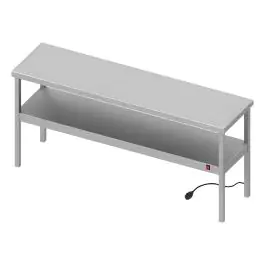 RVS Etagere - Verwarmd - 2 Niveau's - Volledig gelast - 230 V
