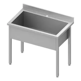 RVS Wastrog - 1 Bak - Spoelbak H 30 CM