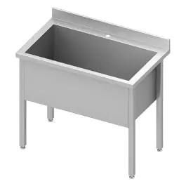 RVS Wastrog - 1 Bak - Spoelbak H 40 CM