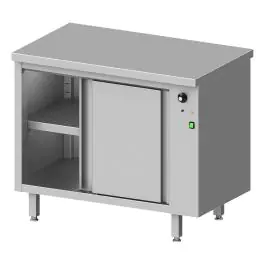 RVS Warmhoudkast - Schuifdeuren - 230 V