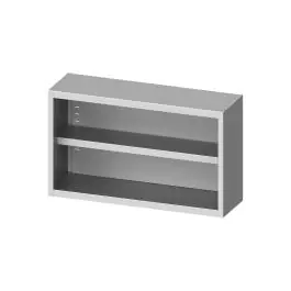 RVS Wandkast - Open