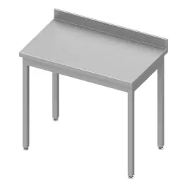 RVS Werktafel - Zonder Verbindingsstang - Opstaande Rand 10 CM