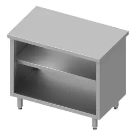Gesloten RVS Werktafel - Open