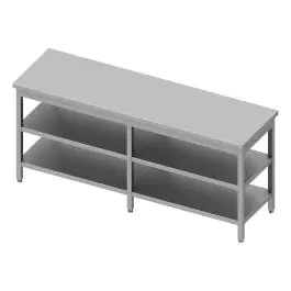 RVS Werktafel - Dubbel Onderschap