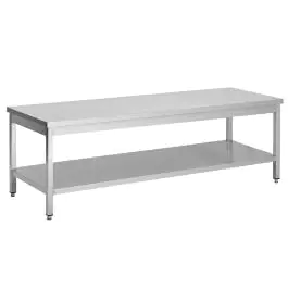Woktafel - RVS - Met Onderschap - Demontabel