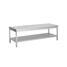 RVS Woktafel - Met Onderschap