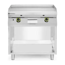 Bakplaat - Gas - Glad - Staand Model - B 80 CM - RVS - Hendi