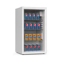 Koelkast Mini - 80 Liter - 1-Deurs - Glazen Deur - Statisch - Wit - G-Line