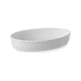 Rustica Ovenschaal - 24.5 X 14.5 CM - Wit - Porselein - Hendi - 786338